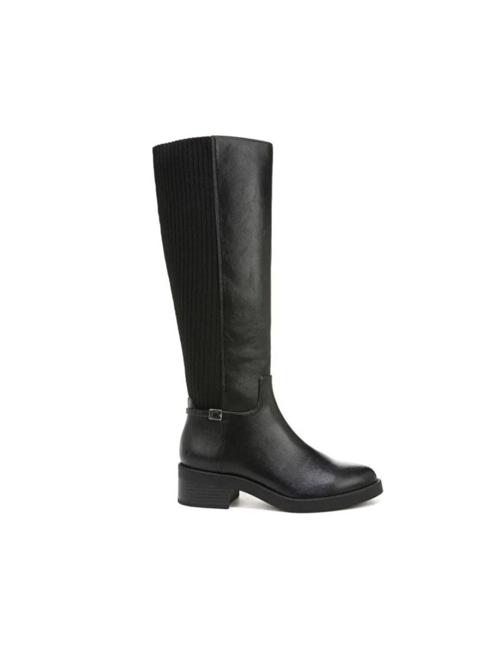Lifestride Bristol Black Leather Riding Boots size 7.5